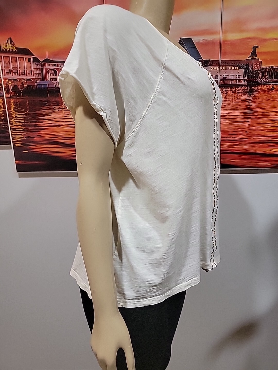 Pendleton Womens Split Neck 100% Cotton Embroider… - image 3