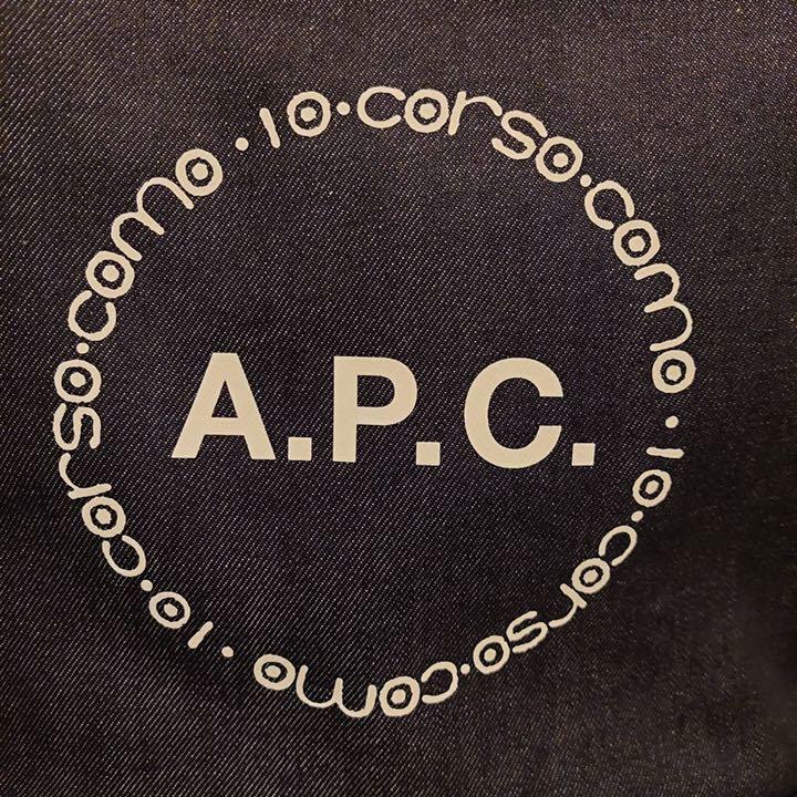 A.P.C 10 corso como Collaboration Logo Denim Tote Bag Womens from 