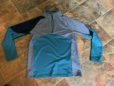 Obermeyer 1/4 Zip Pullover UNISEX 2 tone Long Sleeve ADULT SMALL YOUTH XL