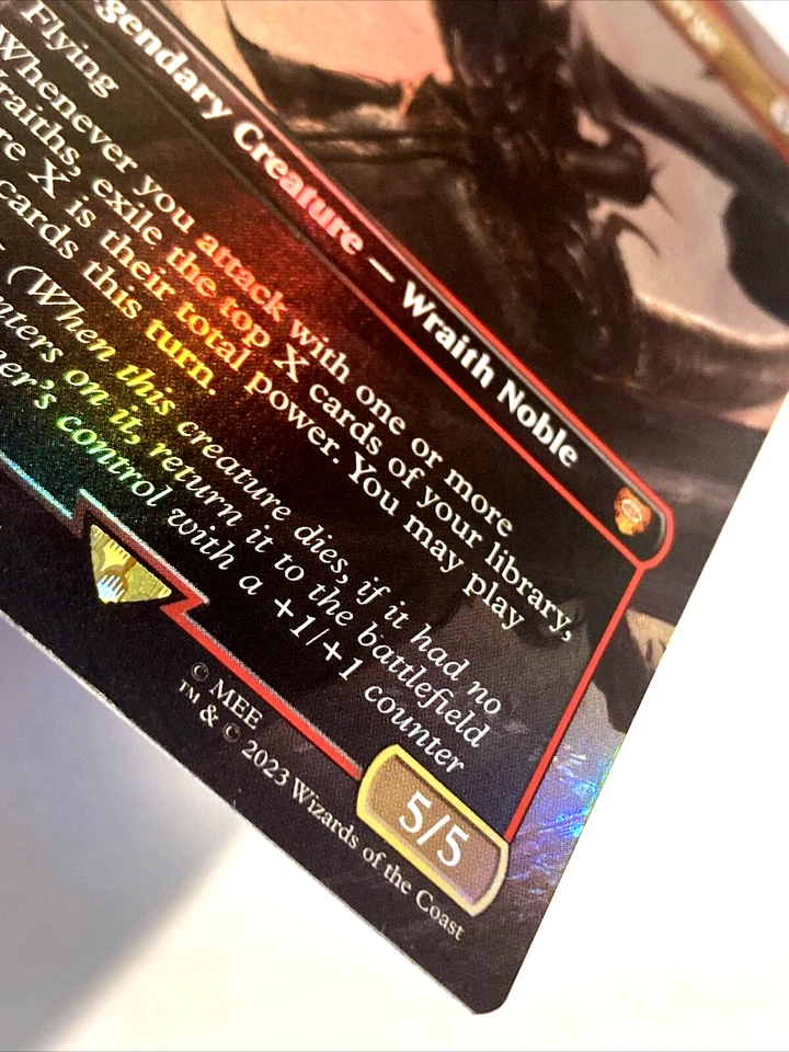 Witch-king, Sky Scourge *BORDERLESS FOIL* The Lord of the Rings 511 NM - Image 3 of 4