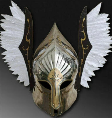 Helm Lotr Gondor Helmbrunnen SCA LARP Armor Wings Wikingerhelm - Bild 1 von 4