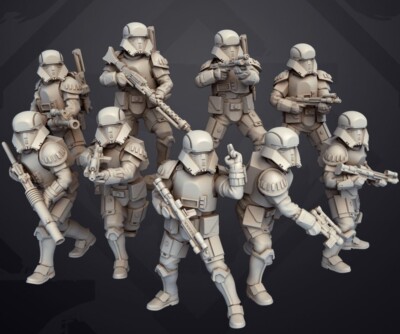 Star Wars Legions Miniaturen - Imperiale Autorität Grenzbereich Truppen