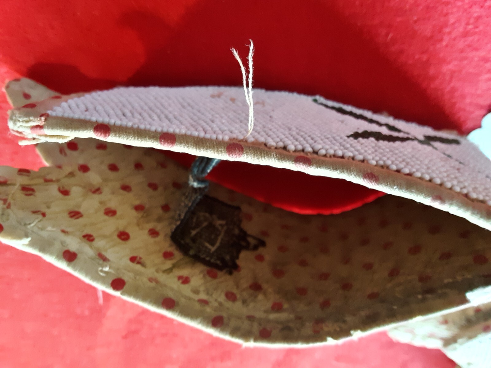 NATIVE AMERICAN BEADED ARM BANDS, VINTAGE REGALIA DANCE CUFFS,   SD-1224*08663