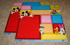Disney EK Success 12x12 Single Sided Colorblock Paper(2) ~ Mickey & Friends