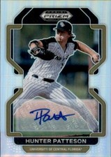 Hunter Patteson 2022 Panini Prizm Draft Picks Autograph Silver #PDP145 Rookie RC