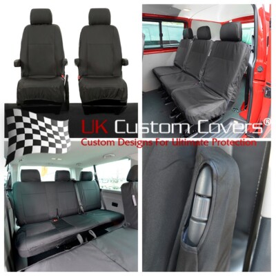 VW TRANSPORTER T6/T6.1 SPORTLINE SHUTTLE ALL SEAT COVERS (2023 ONWARDS)