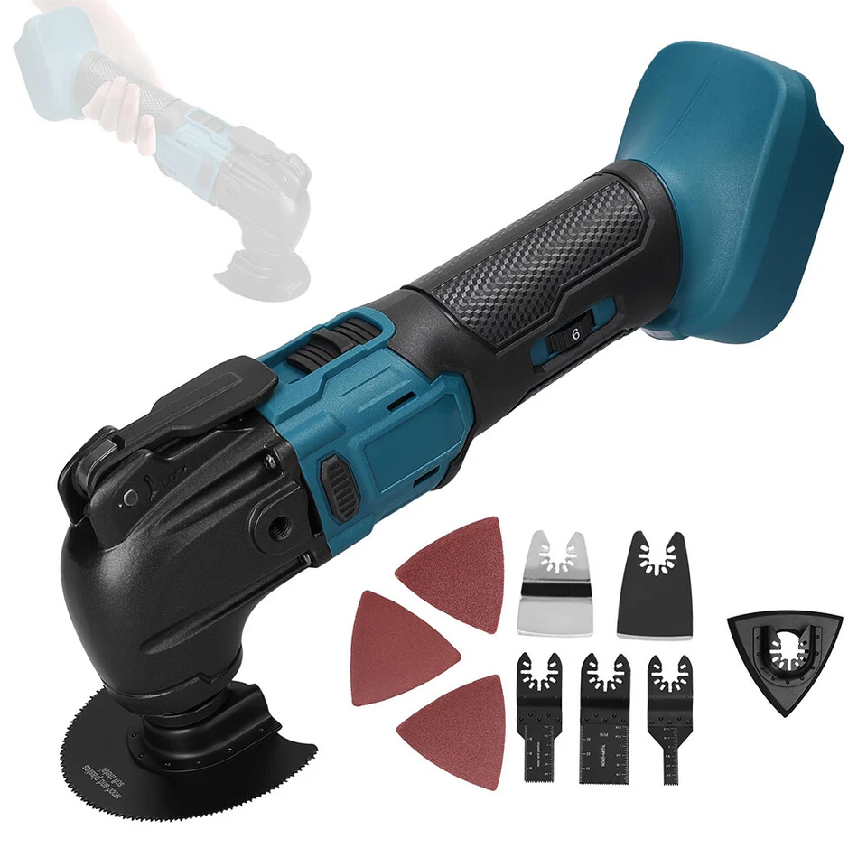 Für Makita Akku Multifunktionswerkzeug Multi-Tool 6Gang Vibrationssaege 18V - Bild 2 von 4