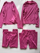 Lands End Thermal Base Layer Set Winter Ski Snowboard Girls 7/8 Lot of 2