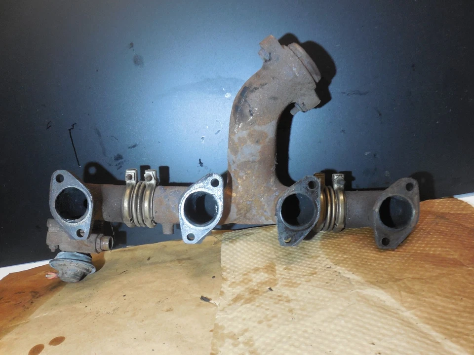 Colector escape motor izquierdo 1171425602 86-89 mercedes-benz r107 560sl egr Foto 2 de 4