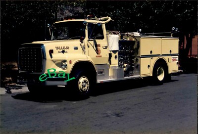 Vallejo, CA 1982 Ford-Grumman E-4 Fire Truck Photo Original 3 1/2'' x 5''