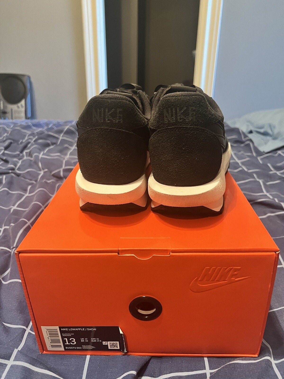 SACAI X NIKE Taglia 13 Nike LDWaffle x Sacai nylon nero 2020