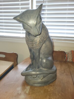 Austin Prod Egyptian Goddess Bastet Cat - Vintage 1998 - 18'' tall on Base