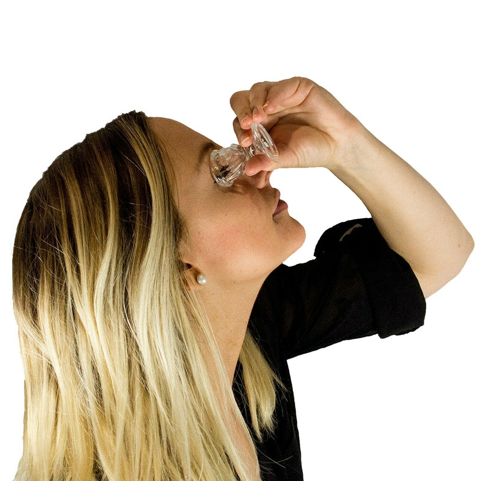 GLASS Eye Wash Cup Relief for Dust Dry Eyes Irritants Allergens 3