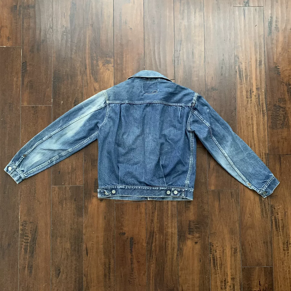 Vintage Levis 1950s Type 2 Denim Jacket Big E 50s Original Blue 507XX Selvedge 1