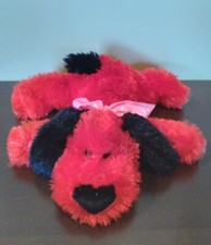 Dan Dee Collector's Choice Red Dog Laying Down Plush Stuffed 9" Valentines