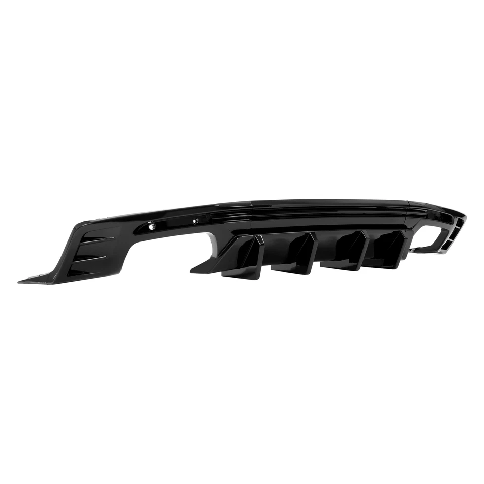 Rear Bumper Lip Diffuser Glossy Black For Chevrolet Camaro SS LT LS 2016-2024 - Image 2 of 4