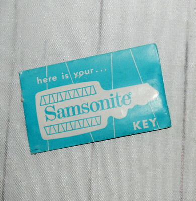 Vintage Samsonite Luggage Suitcase Key in Sealed Envelope 70 S New