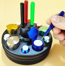 Turnable 30180 Oil Cup Stand with 5 Containers Watchmakers Tool Watch Repair