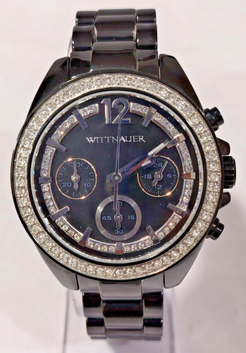 WITTNAUER CHRONOGRAPH BLACK DIAL STAINLESS STEEL WOMEN'S WATCH JM-59 - 第 1/15 張圖片