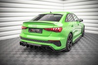 Maxton Design Diffusor Flaps Passend FüR Audi RS3 Limousine 8Y Schwarz Hochglanz