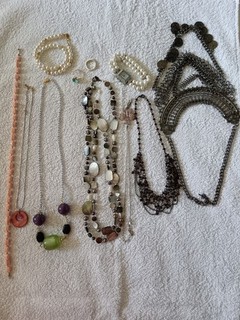 Lot Bijoux Vintage Collier Bague Montre Bracelet