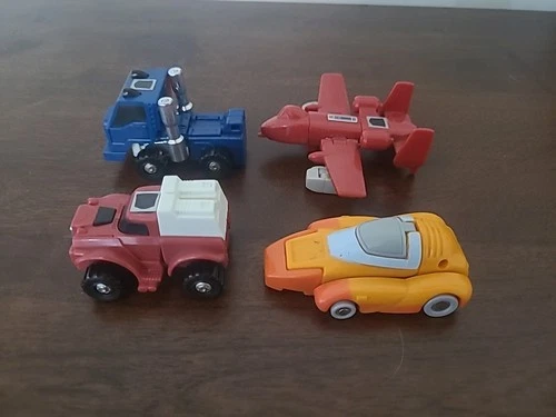 Transformers G1 Mini Vehicles Hasbro 1986 Lot Pipes Powerglide Swerve Wheelie...