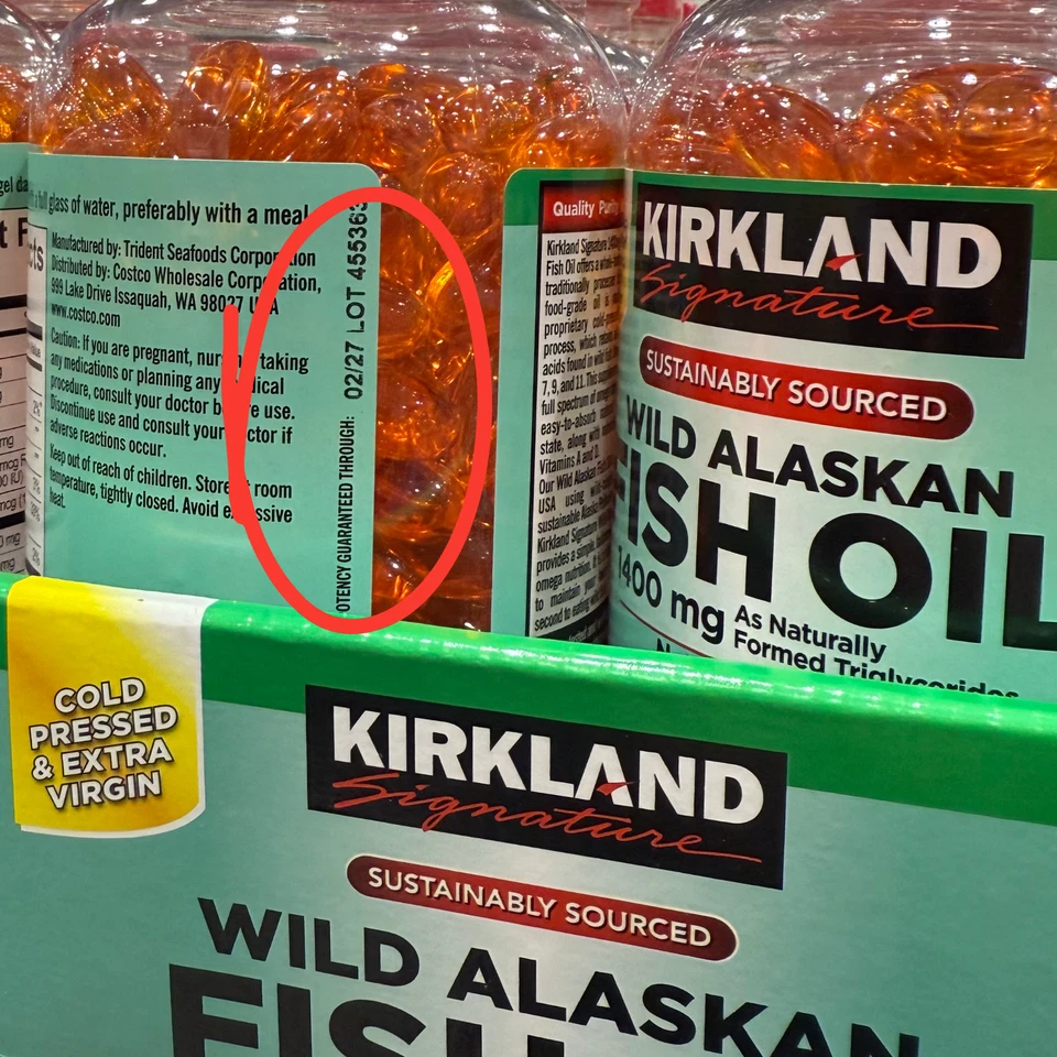 Kirkland Signature Wild Alaskan Fish Oil 1400 mg 230/460 cápsulas blandas | Paquete de 1 o 2 Foto 3 de 4