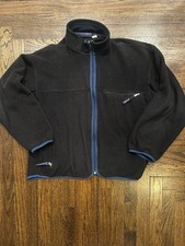 Vintage Patagonia Full Zip Up Men’s Black Fleece Jacket Made In USA Sz Large