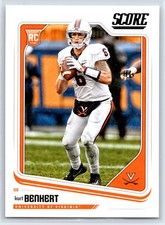 2018 Score Kurt Benkert Rookie Virginia Cavaliers RC #356
