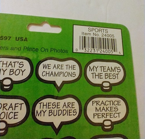 Vintage Photo Humor- Sports, 56 Photo Caption Stickers 1994 UNIEK Unopened - Picture 6 of 6