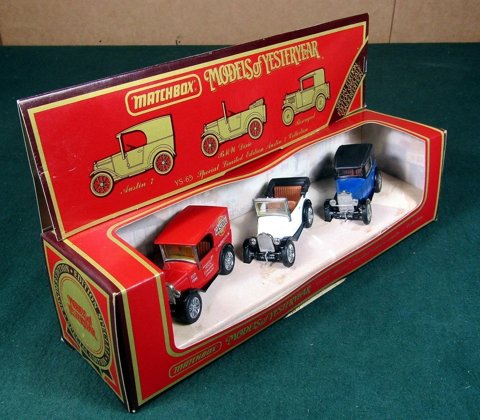 SET 3 MATCHBOX MODELS OF YESTERYEAR 1928 AUSTIN 7/BMW DIXIE/ROSENGART LTD ED - Image 2 of 4