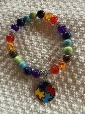 Autism Awareness/Bracelet Puzzle Stretch Bracelet