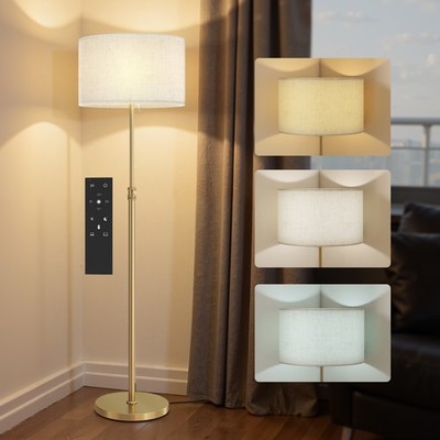 HOMCOM Dimmbare Stehlampe, Stehlampe mit einstellbarer Farbtemperatur
