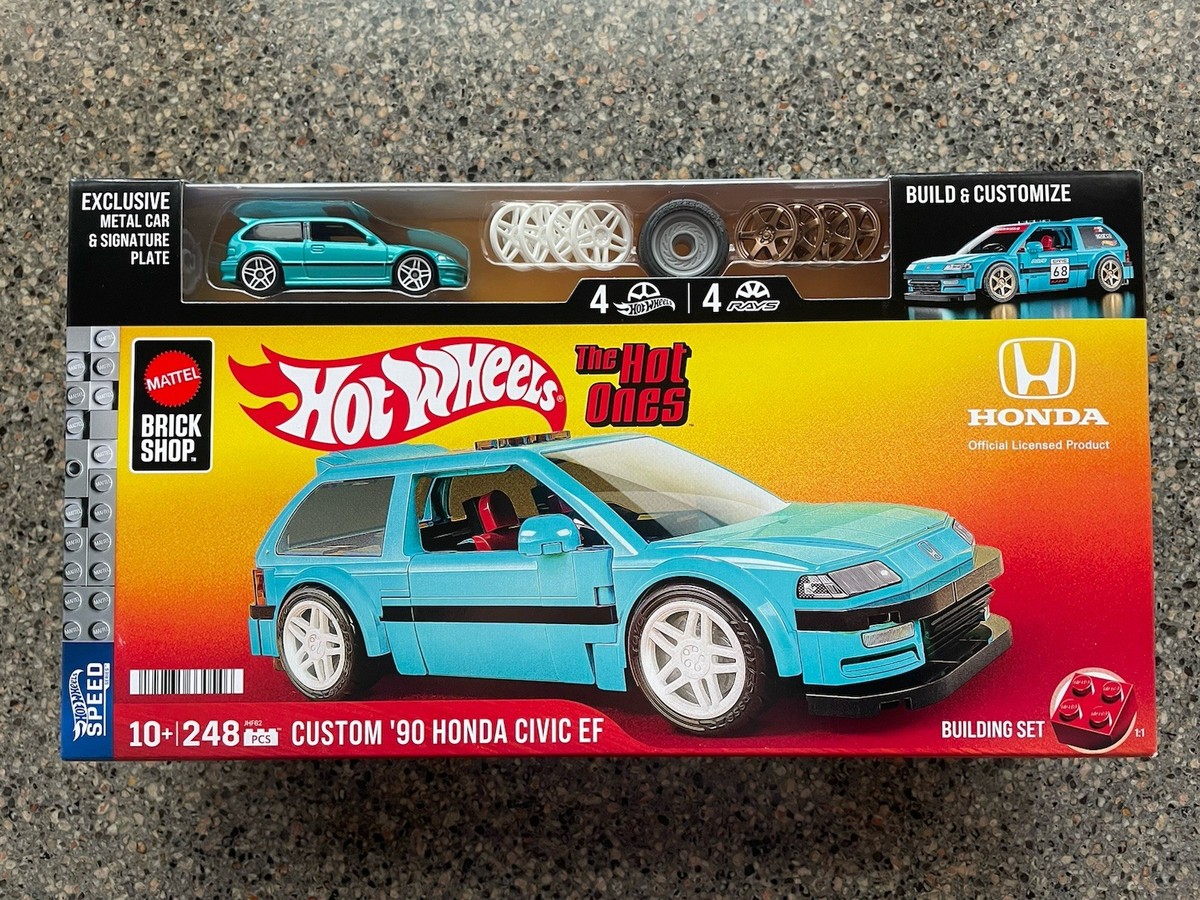 Mattel Brick Shop Hot Wheels Speed Series Custom '90 Honda Civic