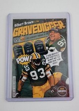 Limited Edition GILBERT BROWN Green Bay Packers trading card. #'d to 26 comic