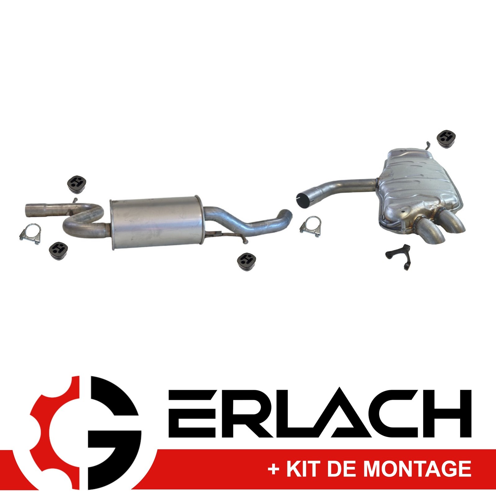 Echappement silencieux Touran 1.4 TSI reduction sonore maximale et acier anti corrosion