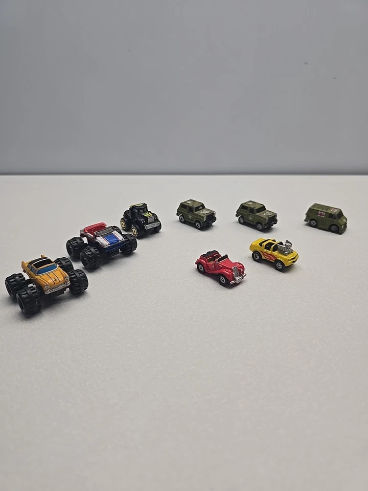 Vintage Micro Machines Lot Of 8 Mixed Cars, Monster Trucks, Military Red Cross - Image 2 of 4
