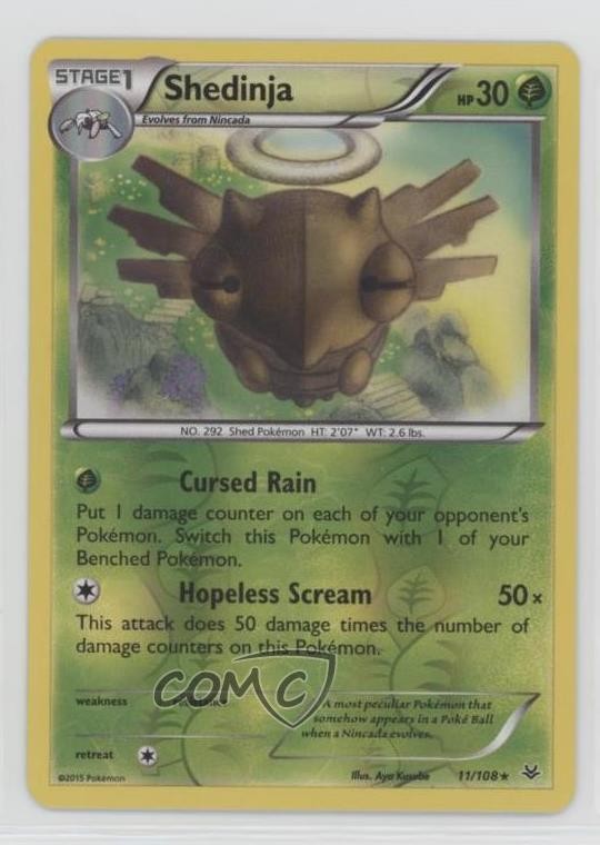 Shedinja Reverse Foil Pokemon XY Roaring Skies #11