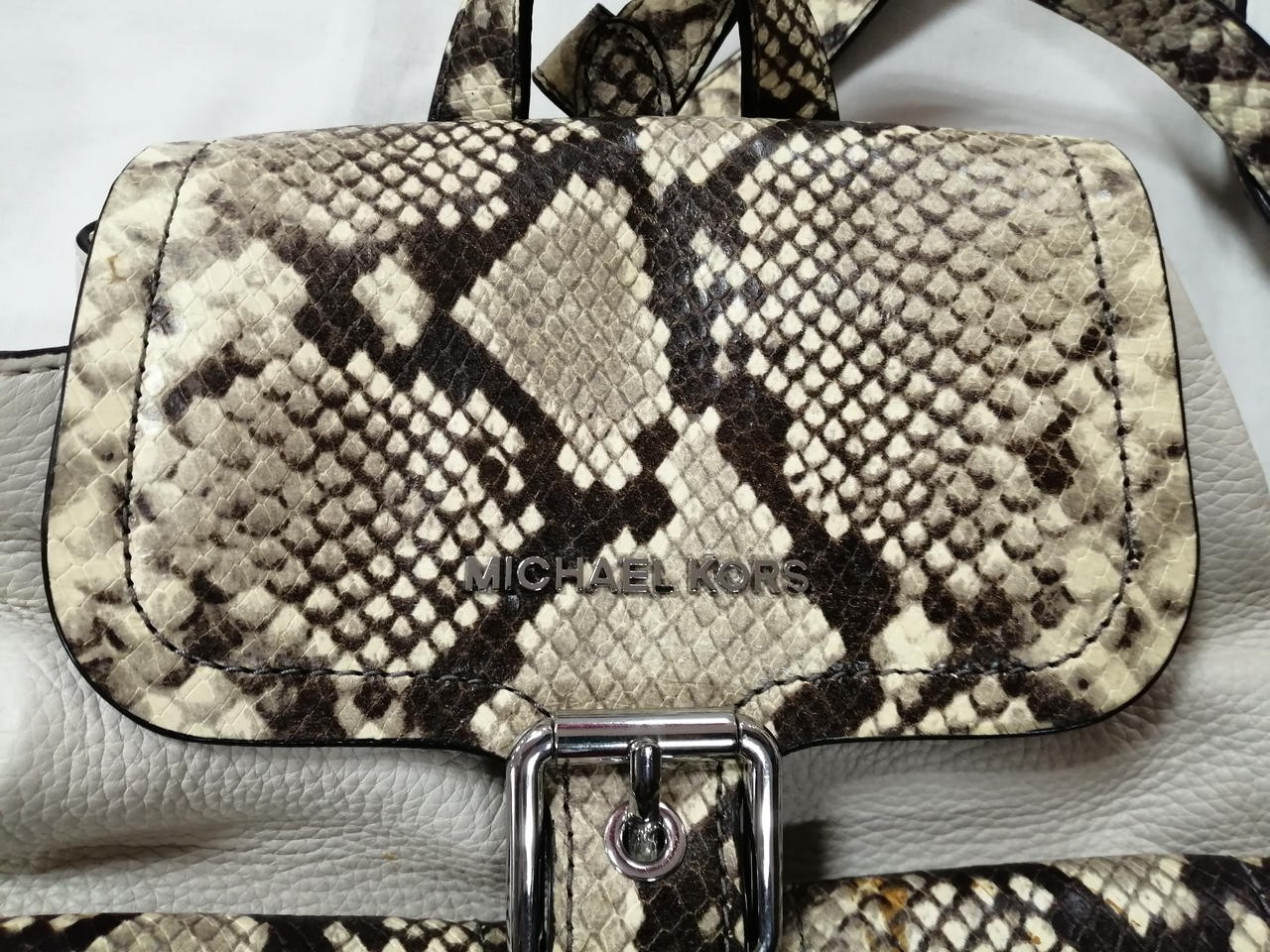 Python Embossed Mini Backpack Michael Kors Model … - image 9
