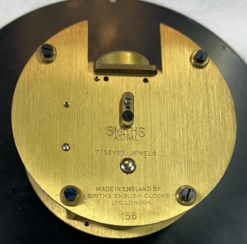 Vintage Ships Bulkhead Clock, Smiths Astral, Large, Brass, WW2 Naval - Picture 18 of 21