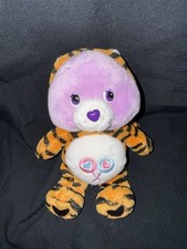 Care Bears HALLOWEEN SHARE BEAR IN TIGER COSTUME 7 Stuffed Plush Beanie 2002
