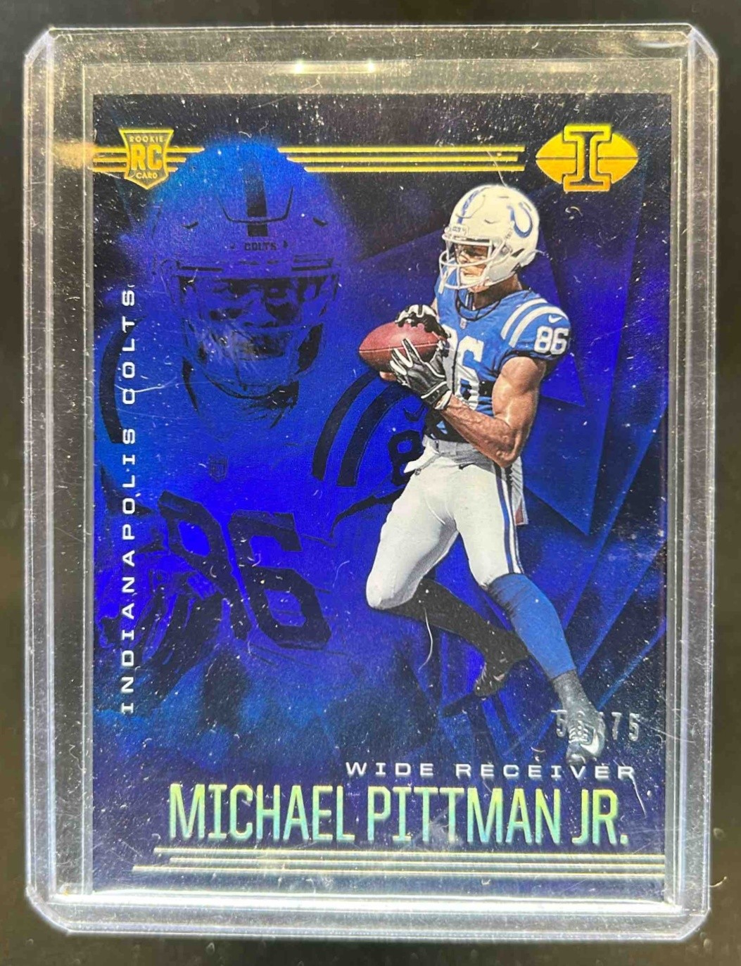 Michael Pittman Jr. Panini Illusions #23 Trophy Collection Blue