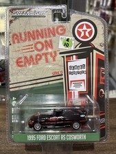 FORD ESCORT RS 1995 COSWORTH BLACK 1/64 GREENLIGHT RUNNING ON EMPTY SERIES