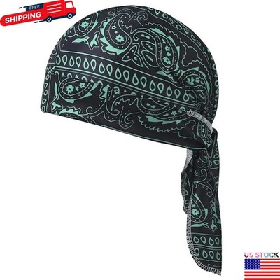 Elastic Motorcycle Wrap Biker Du Bandana Paisley Doo Rag Head Skull Cap Durag US