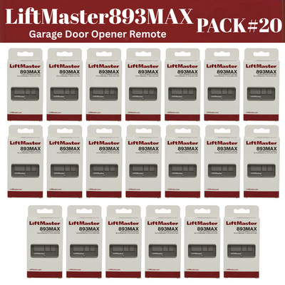 893MAX 3 Button LiftMaster Visor Remote Control Garage Door Opener PACK # 20