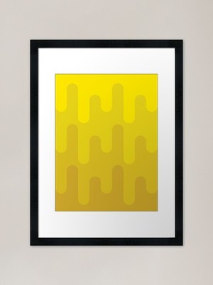 Minimal Melted Cheese Poster Gerahmt Gerahmt Wandbild Poster Leinwanddruck Bild