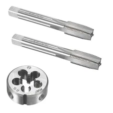 M14 x 1.25 HSS Metric Tap, Die Set, Right Hand Thread, Tapping DIY Tool 3pcs