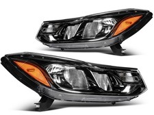 Pair Headlights Assembly For Chevy Trax Black Housing 2017-2022
