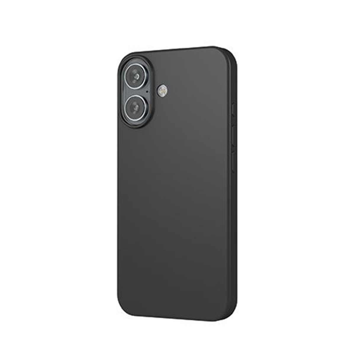 Coque silicone iPhone 16 MW noire dotée d'un revêtement oléophobe et anti-rayures avancé