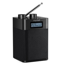 Mycket DAB/DAB+ Digital & FM Radio, USB Rechargeable and 2200mAh Black/White